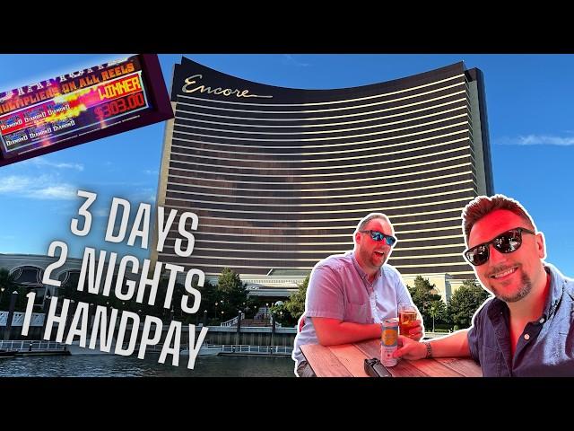 Encore Boston Vlog - 3 Days, 2 Nights, and 1 Hand Pay!