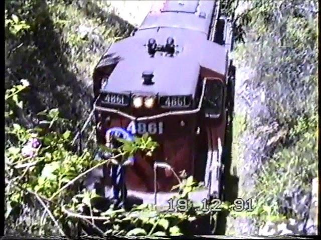 The last train on the Belmont train line [now the Fernleigh Track], 19 December 1991