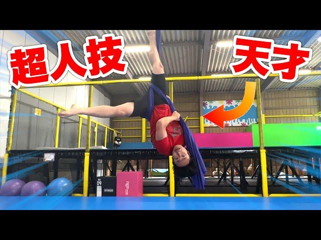 A Genius Appears When Trying Aerial Silks