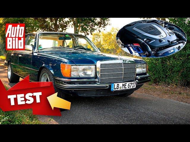 Mercedes 450 SE (W 116) Mechatronik | Retro-Benz mit modernem 5,5 Liter-V8 | Fahrt mit Jan Götze