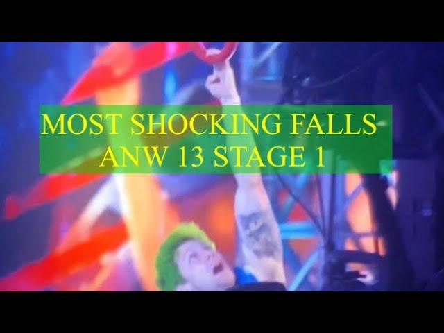 Top 10 Most Shocking Falls On Stage 1 Of American Ninja Warrior Season 13