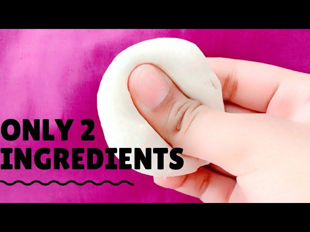 Easy Air Dry Clay recipe with only 2 ingredients!