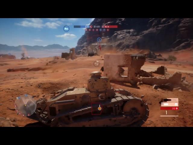 Light Tank massacre|Battlefield 1