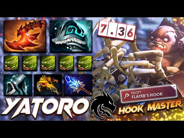 YATORO PUDGE - Hook Master - Dota 2 Pro Gameplay [Watch & Learn]