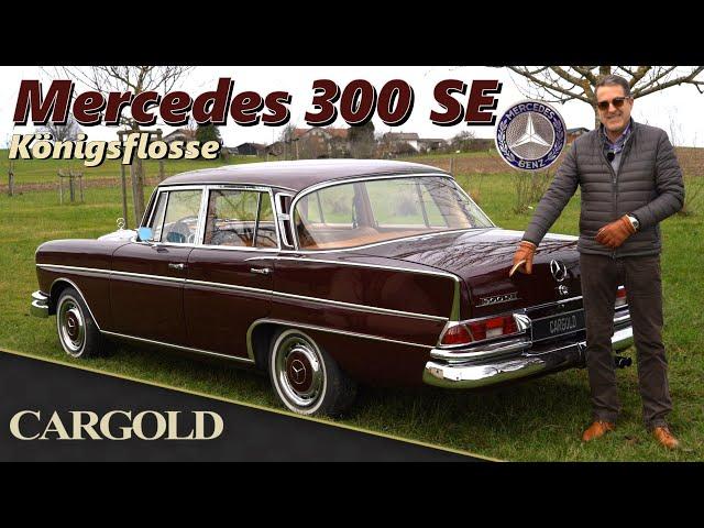 Mercedes 300 SE, 1964, the "king's fin": air suspension, automatic transmission and the aluminum ...