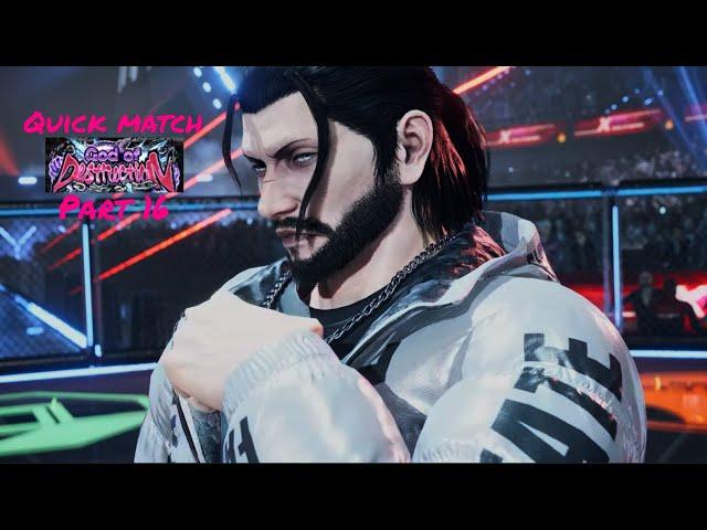 Tekken 8 Dragunov quick matches (God of Destruction rank part 16)