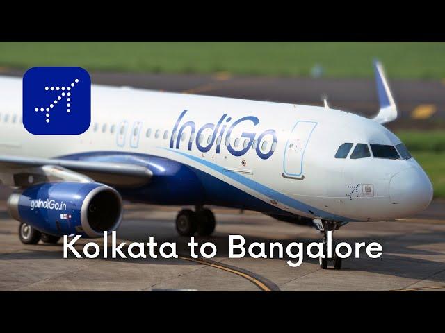 Beautiful Kolkata airport | Flying Indigo Airbus A320 to Bangalore