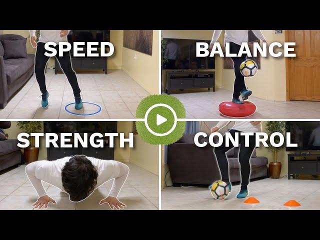 ADVANCED SOCCER TRAINING DRILLS AT HOME | Full Individual Indoor Training Session