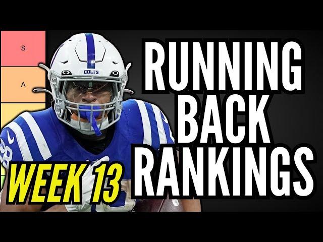 MUST START RBs for Week 13 Fantasy Football (Tier List)