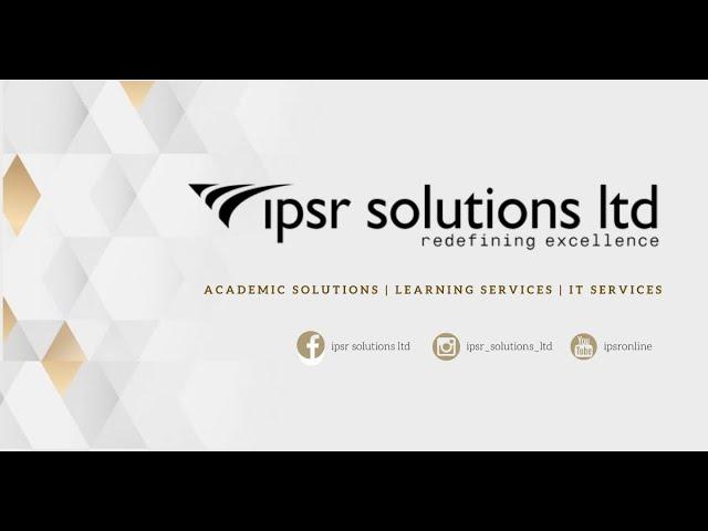 ipsr solutions limited | Get to Know About Us