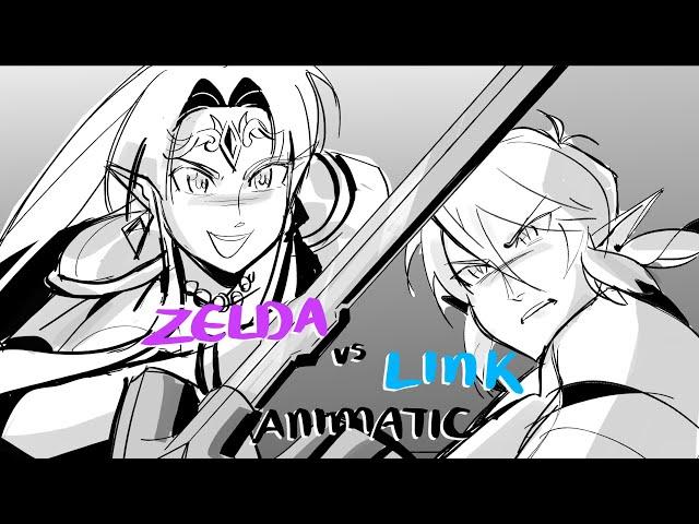 Link vs Zelda 1v1 | Smash Animatic