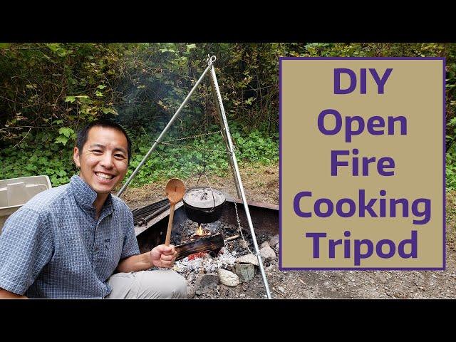 DIY Open Fire Cooking Tripod