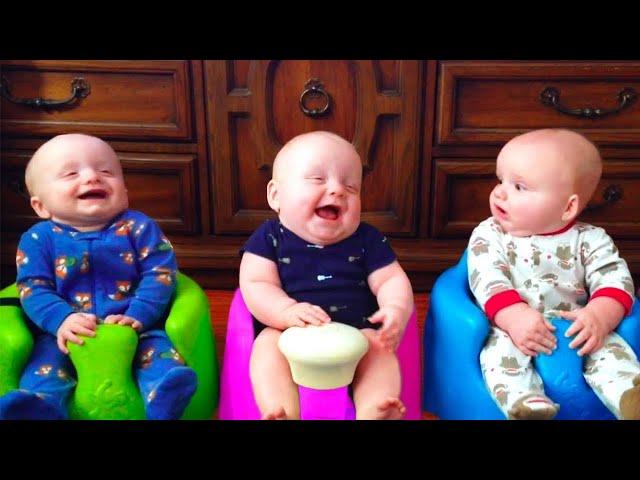 Cute Triplet and Twin Baby Videos for daily Dose of Laugher