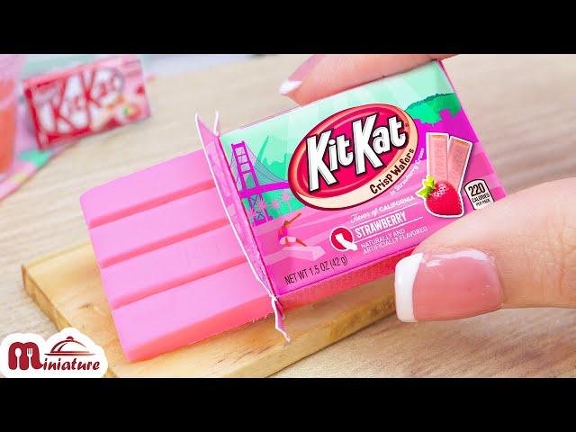 How To Make Miniature Strawberry Boba Milk Tea At Home | ASMR Cooking Mini Food