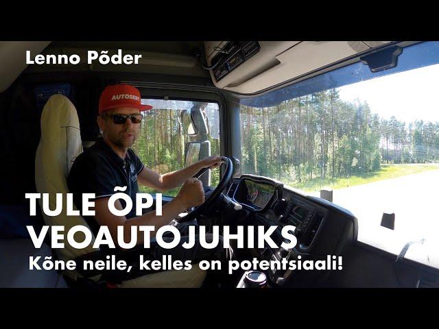 TULE ÕPI VEOAUTOJUHIKS! Kõne Sulle, kelles on potentsiaali! Lenno Põder, Autosert TV 2021.