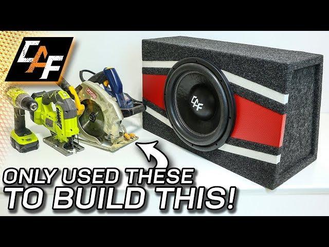 BASIC TOOLS ONLY! Subwoofer Box Build - Step by Step