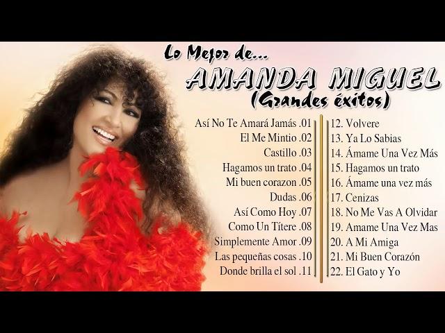 Amanda Miguel Sus Mejores Canciones - 22 Grandes Exitos Romanticos Del Recuerdo - Los Mejores Éxitos
