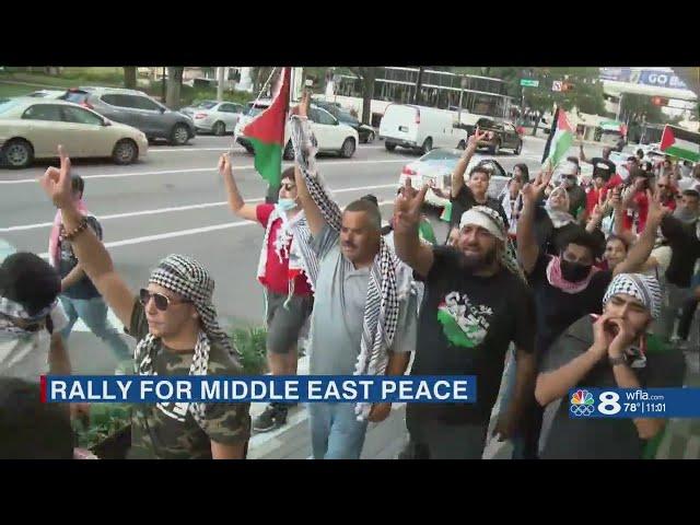 Tampa Bay residents rally for Middle East peace