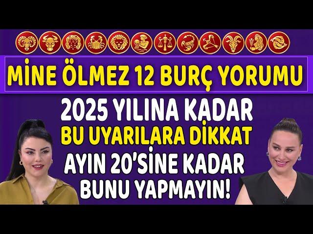 2025 Yılına kadar bu uyarılara dikkat! Ayın 20'sine kadar bunu yapma! Mine Ölmez'den 12 Burç Yorumu