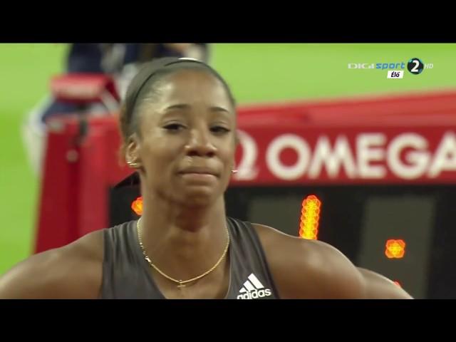 45 Kendra Harrison 12 20s NEW World Record 100m Hurdles FINAL HD Diamond League London 2016