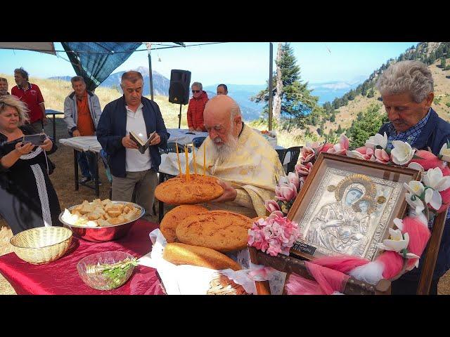 Στο ξωκλήσι της Αγίας Βλαχέρνας για το ετήσιο πανηγυράκι, με φόντο την καθηλωτική Χελιδόνα (7.7.24)