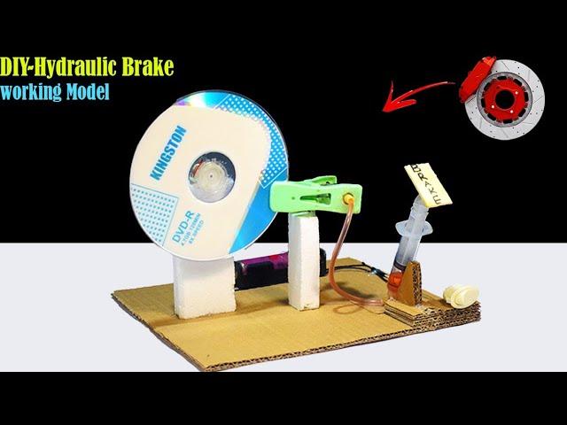 Make a hydraulic Brake project- Science project working model