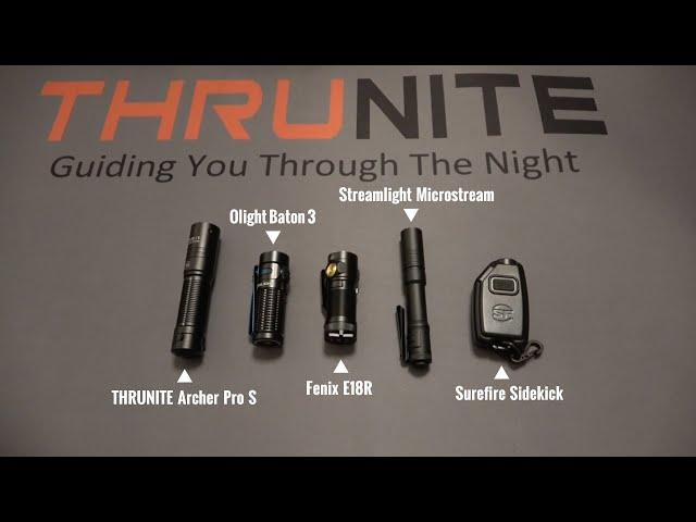 NEW Thrunite Archer Pro S Comparison (Olight, Streamlight, Surefire, & Fenix)