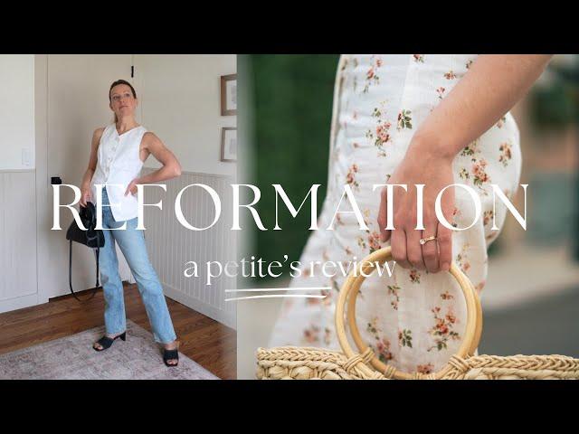 REFORMATION SPRING HAUL | Petite Review of Reformation Denim and Dresses