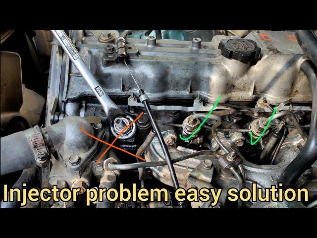 Toyota hilux 2L engine injector problem solutions - Toyota 2L engine injector problem easy solution