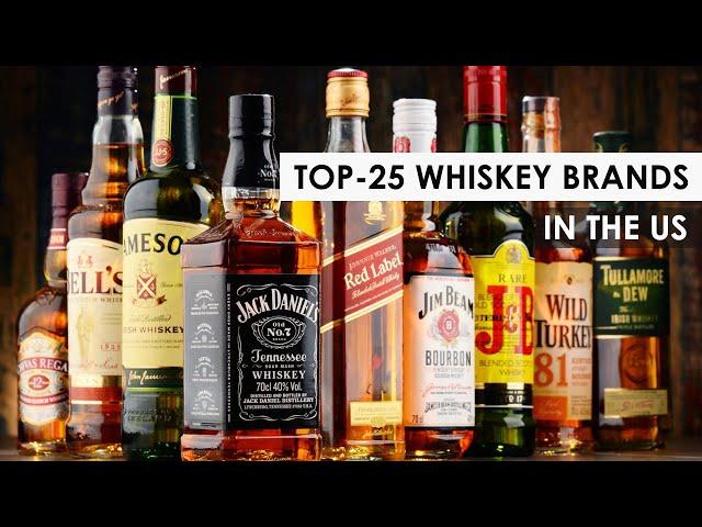 25 Best Selling Whiskey Brands in the US