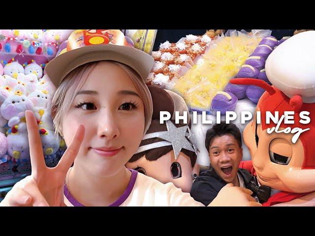 philippines vlog ️  first time, trying new foods, and jollibee party! 