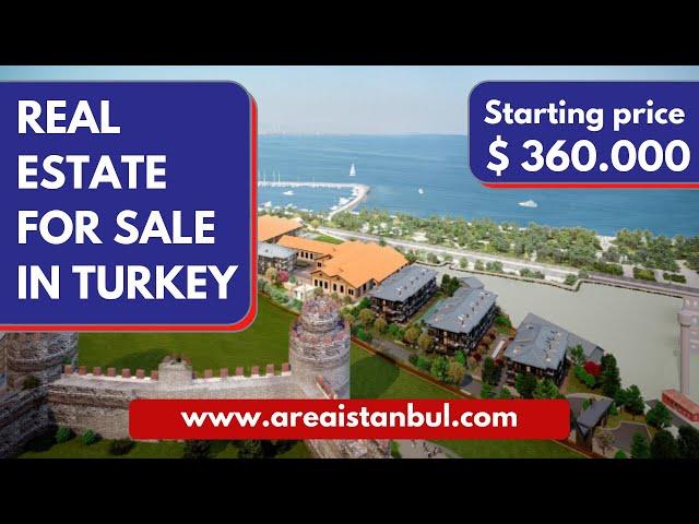 REAL ESTATE FOR SALE IN ISTANBUL TURKEY , WITH SEA VIEW , NEAR MARINA , FEEL THE HISTORICAL CITY