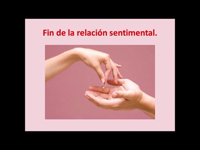 El doloroso fin de una relación sentimental.