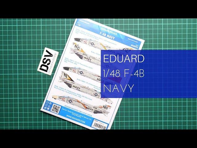 Eduard 1/48 F-4B NAVY Decals (D48093) Review