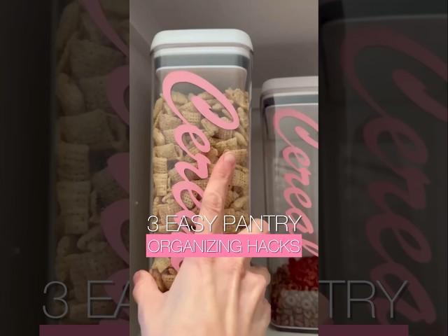 3 Easy Pantry Organization & Storage Hacks that you need to know!