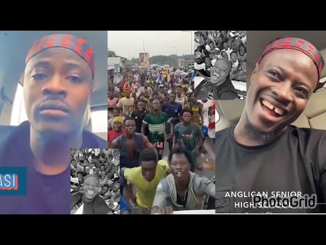 [MUST WATCH] FANCY GADAM Received A Warn Welcome Floating Ahead Of His Show @ KUMASI JUBILEE PARK