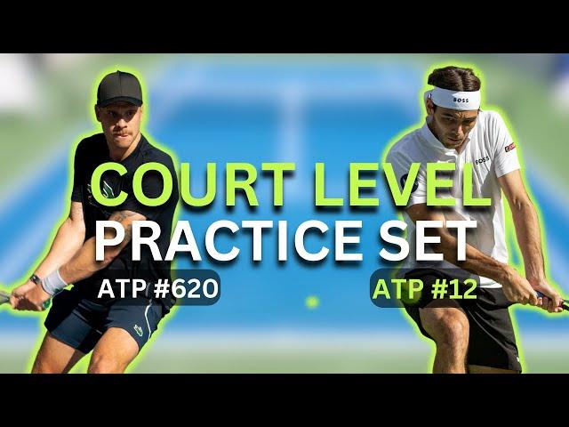 I Played A Practice Set vs ATP #12 Taylor Fritz - Can I Keep Up??