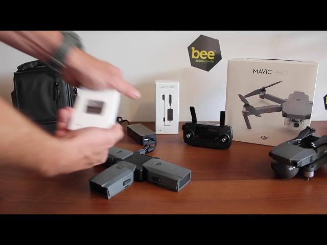 DJI MAVIC PRO - Drone Mavic Pro da caixa até primeiro voo Brasil unboxing review beedrones.com.br