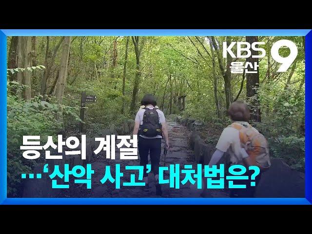 등산의 계절…‘산악 사고’ 대처법은? / KBS  2024.10.15.