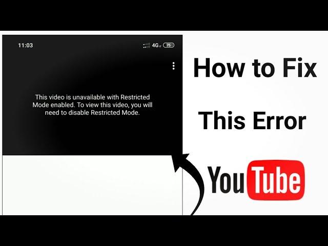 This video is unavailable with Restricted Mode enabled. To view this video you will need to disable