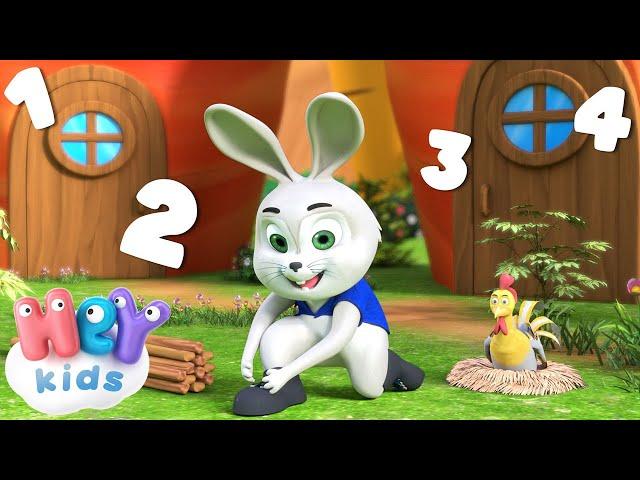 One, Two, Buckle My Shoe song | Counting songs for kids | HeyKids - Nursery Rhymes