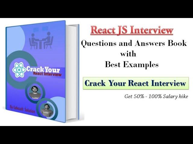 React Interview Questions and Answers Book With best examples | Sahosoft Solutions
