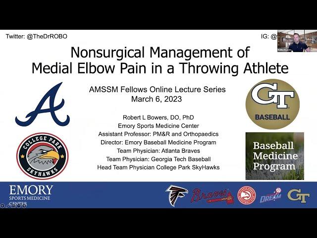 Non-Surgical Management of Medial Elbow Pain in Throwing Athletes | Fellow Online Lecture Series