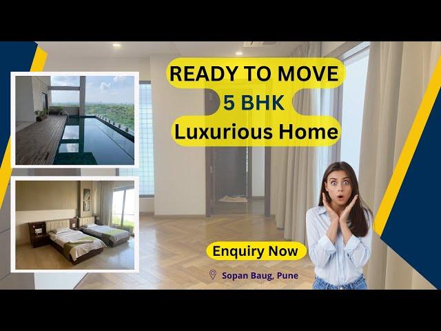 Ready to move Marvelous 5 BHK Flat in Sopan Baug #flatinpune