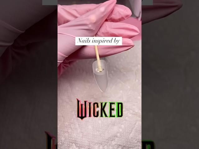 I’ll help you be popular!‍️ #nails #nailart #wicked #green #pink #chrome #tutorial #naildesign