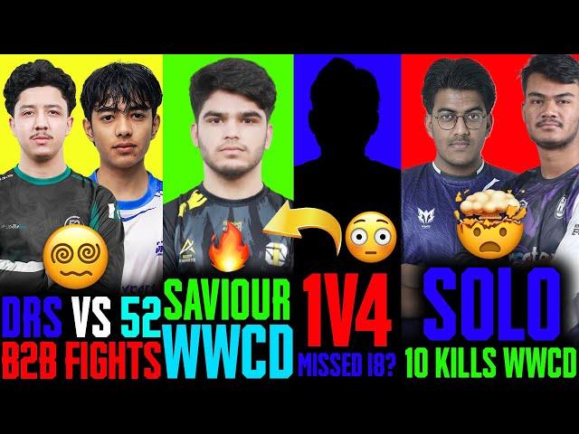 i8NOCKI CRAZY SUVIOUR WWCD  52 vs DRS B2B FIGHTS 1 V 4 MISSED i8  A1tmt Hitman Solo 10 Kills