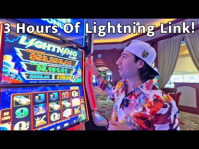 Over 3 Hours Of Lightning Link Slot Spins And Wins!