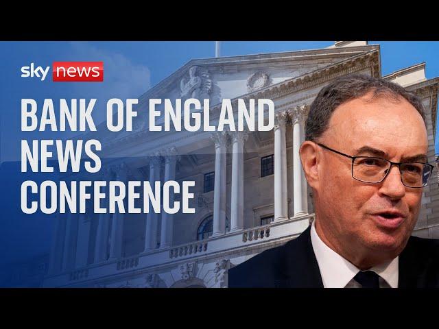 Bank of England Governor holds a news conference after publishing financial stability report