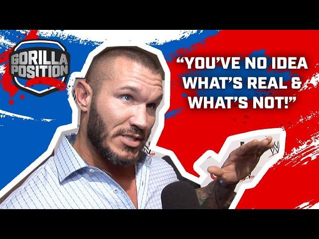 Randy Orton pissed! "You've no idea what's real & what's not!"