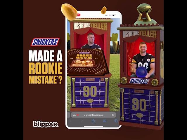 Snickers Rookie Mistake - Blippar